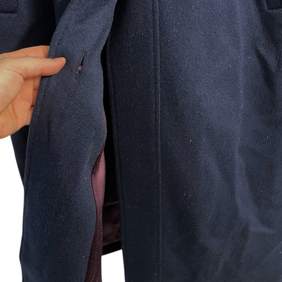 Vintage Fennelli Navy Wool Capelet Coat Women’s size 13/14 - Picture 11 of 15